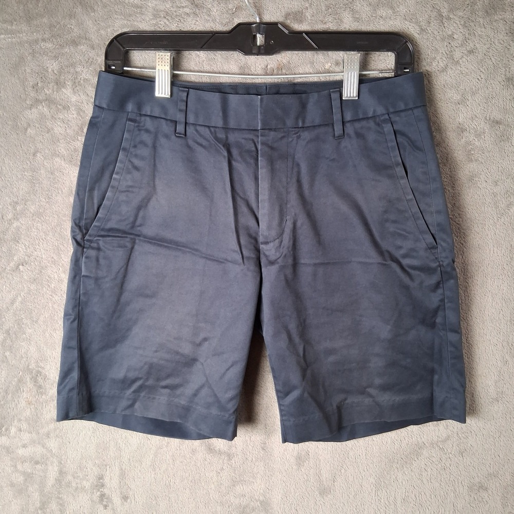 Bonobos Monday Chino Shorts Navy Blue Stretch Cotton 7 Inch Inseam Mens 28